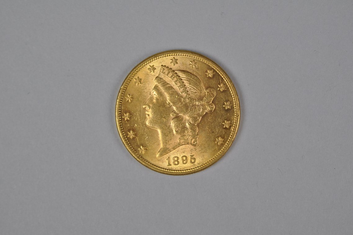 1895 Liberty Double Eagle Gold AU/MS, photo 3 of 7
