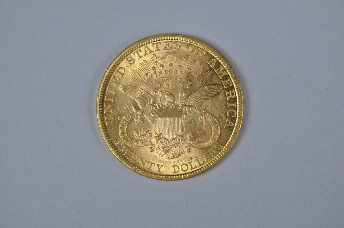 1895 Liberty Double Eagle Gold AU/MS, photo 7 of 7