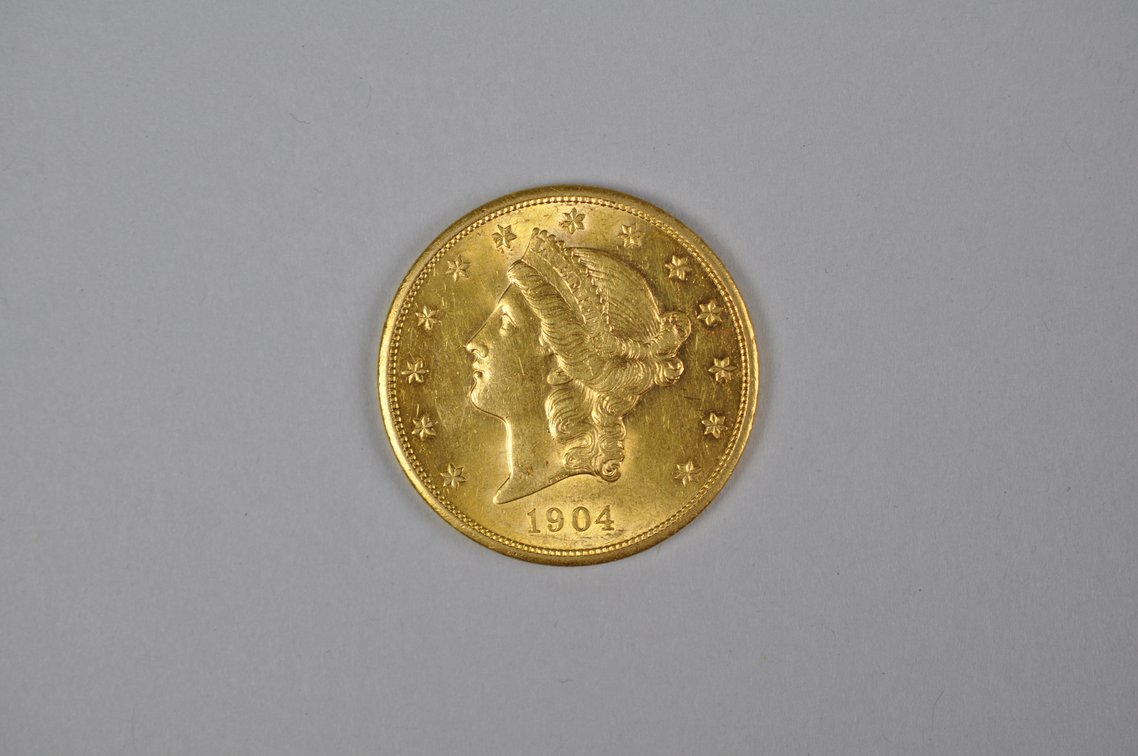 1904 Liberty Double Eagle Gold MS, photo 2 of 6