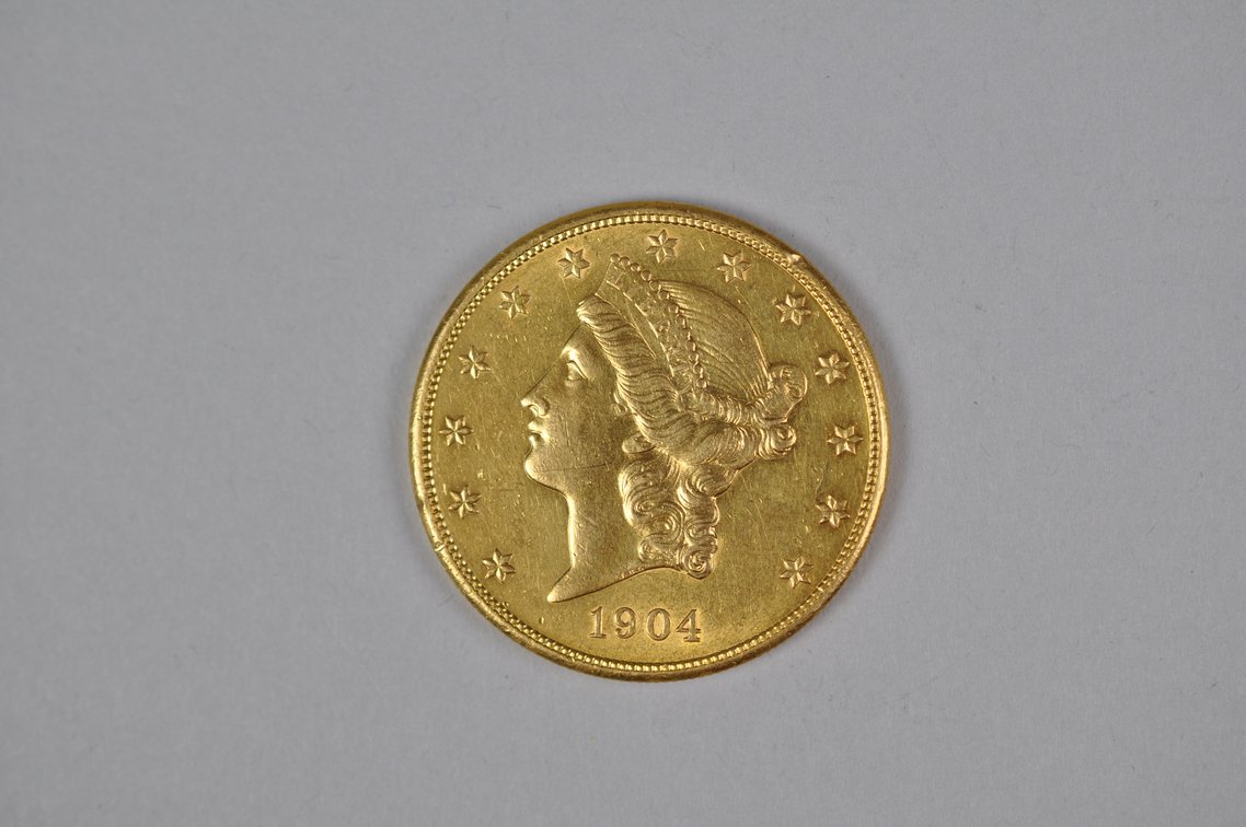 1904 S Liberty Double Eagle Gold MS, photo 2 of 7