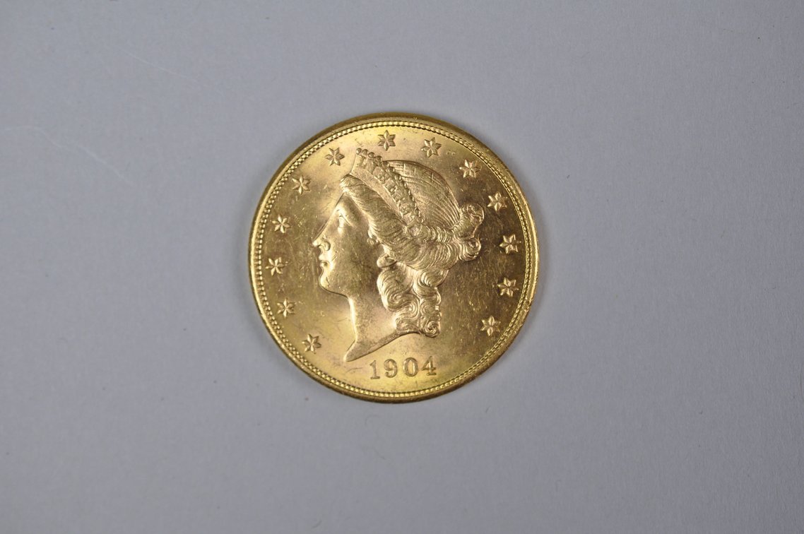 1904 S Liberty Double Eagle Gold MS, photo 4 of 8