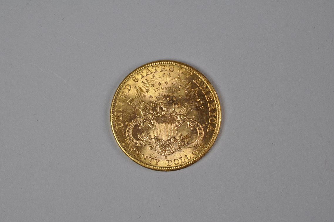 1904 S Liberty Double Eagle Gold MS, photo 8 of 8