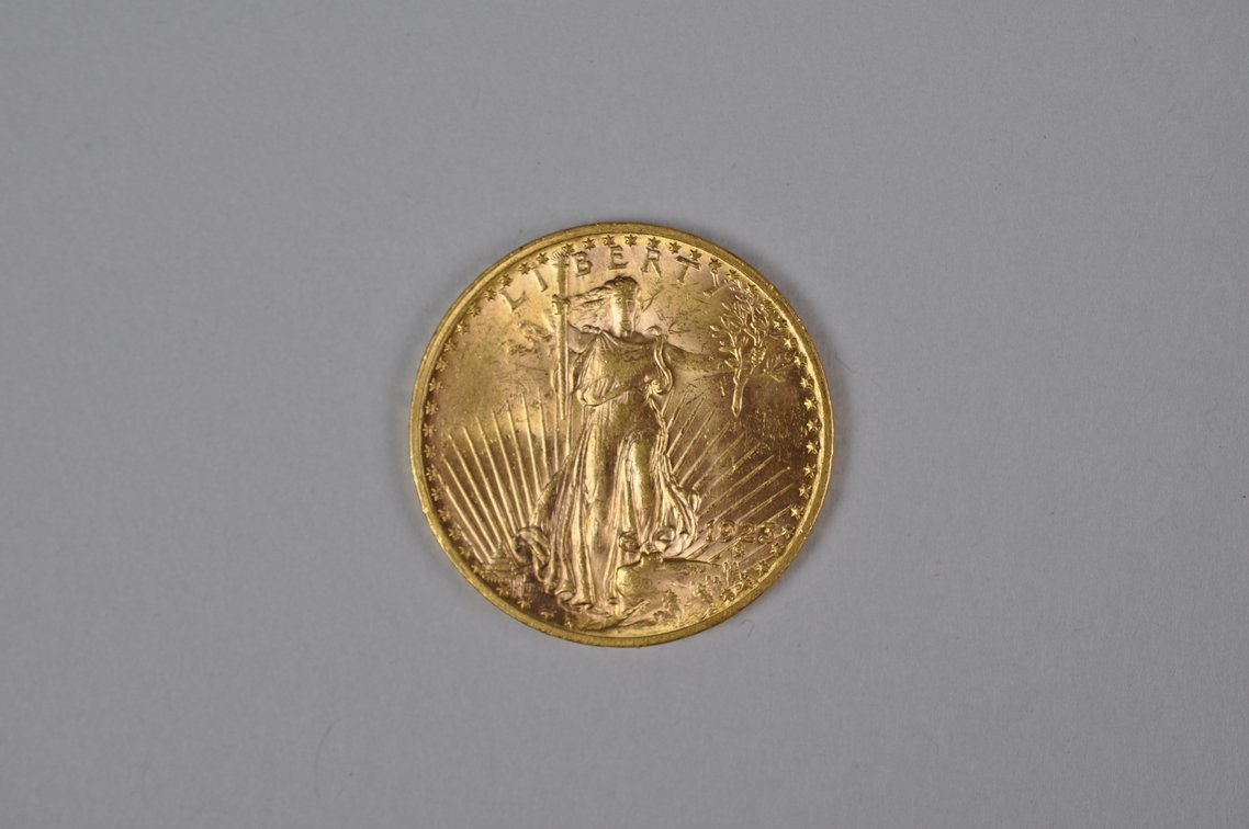 1923 SG Double Eagle Gold MS, photo 2 of 6