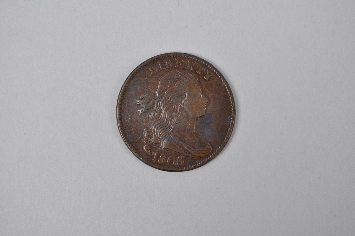 1803 Draped Bust Large Cent Small Date Small Fraction, photo 2 of 4