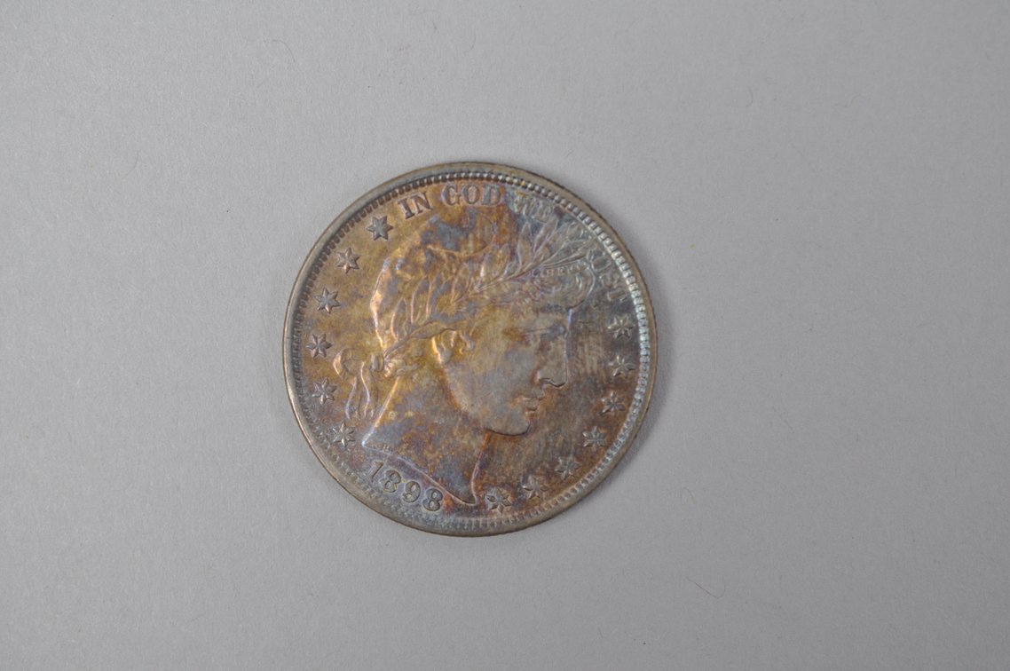 1898 Barber Half Dollar, photo 2 of 4