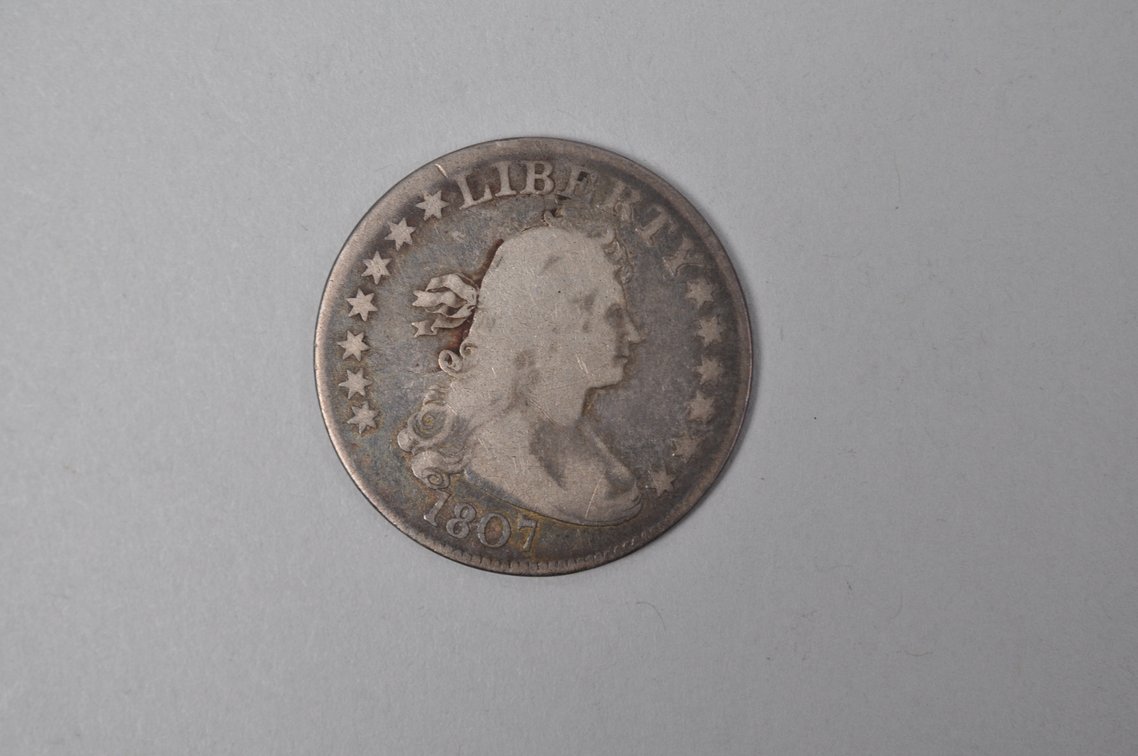1807 Draped Bust Quarter Dollar, photo 2 of 4
