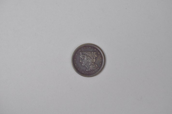 1851 Braided Hair Half Cent