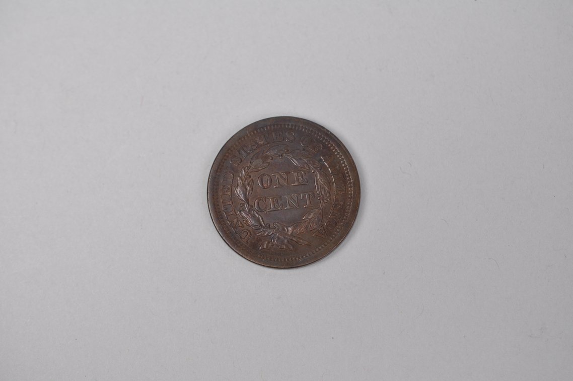 1856 Braided Hair Large Cent, photo 3 of 4