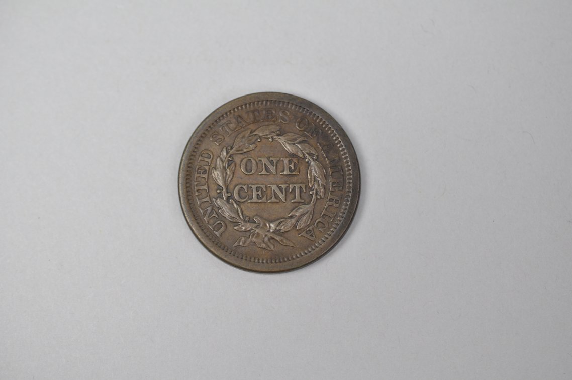 1853 Braided Hair Large Cent, photo 4 of 4