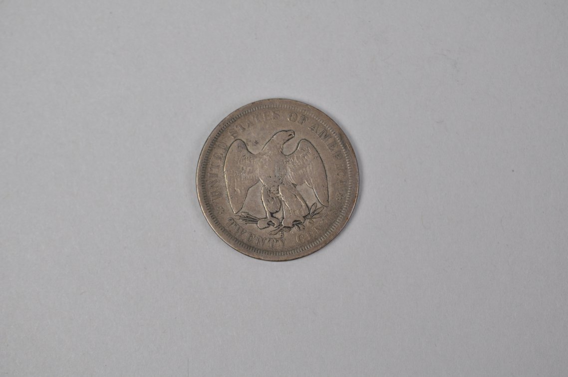 1875 S Twenty Cent Piece, photo 4 of 5