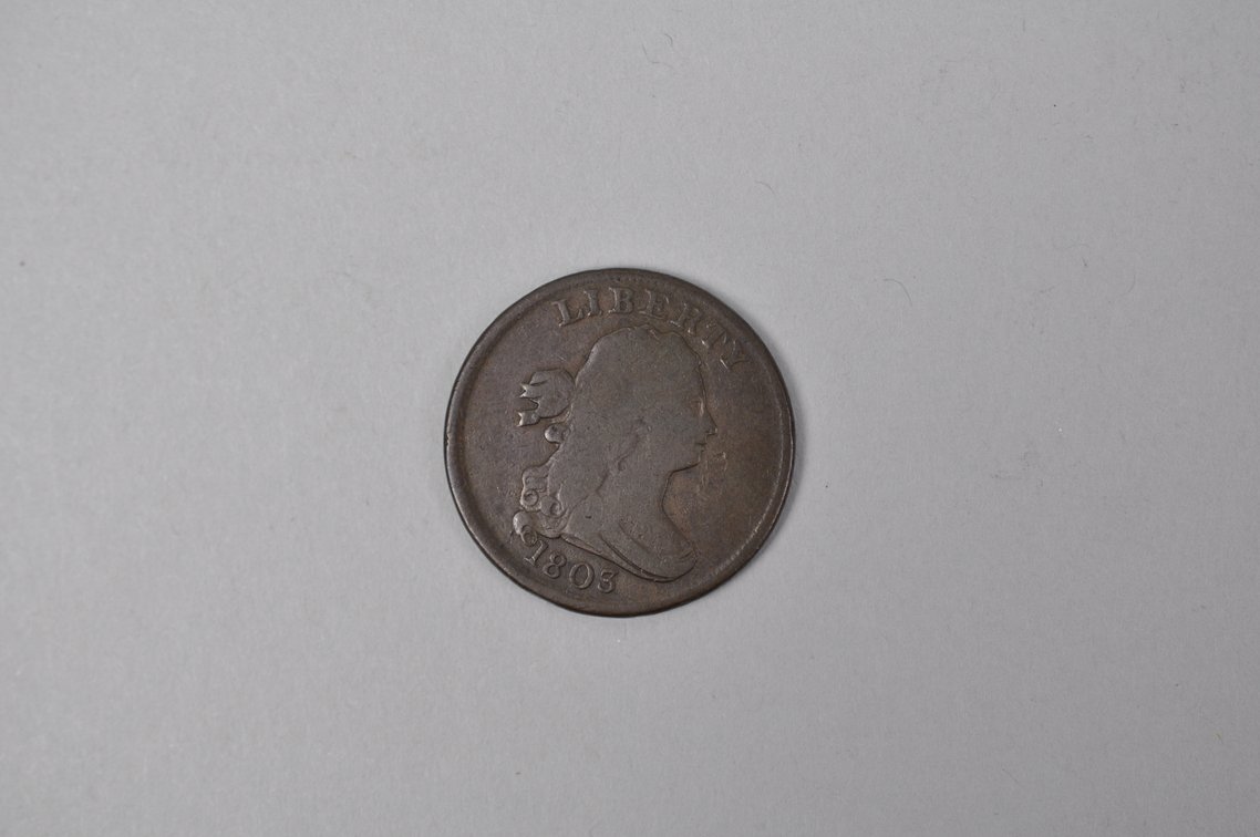 1803 Draped Bust Half Cent, photo 2 of 4