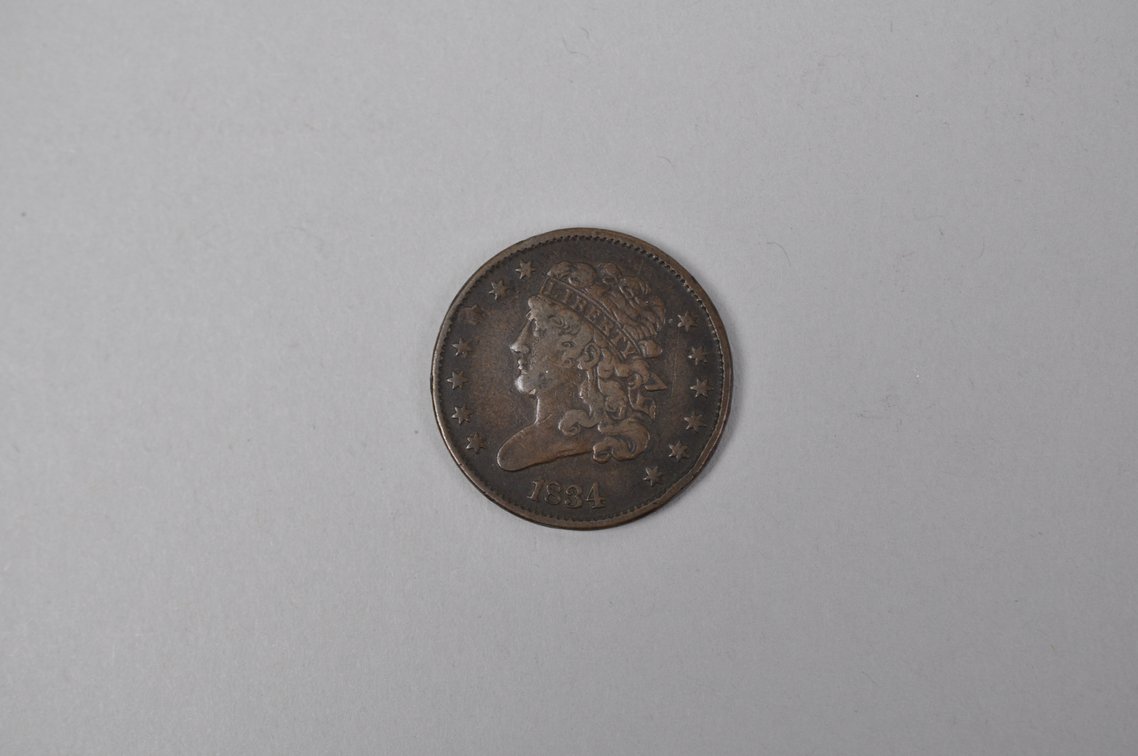 1834 Classic Head Half Cent, photo 2 of 4