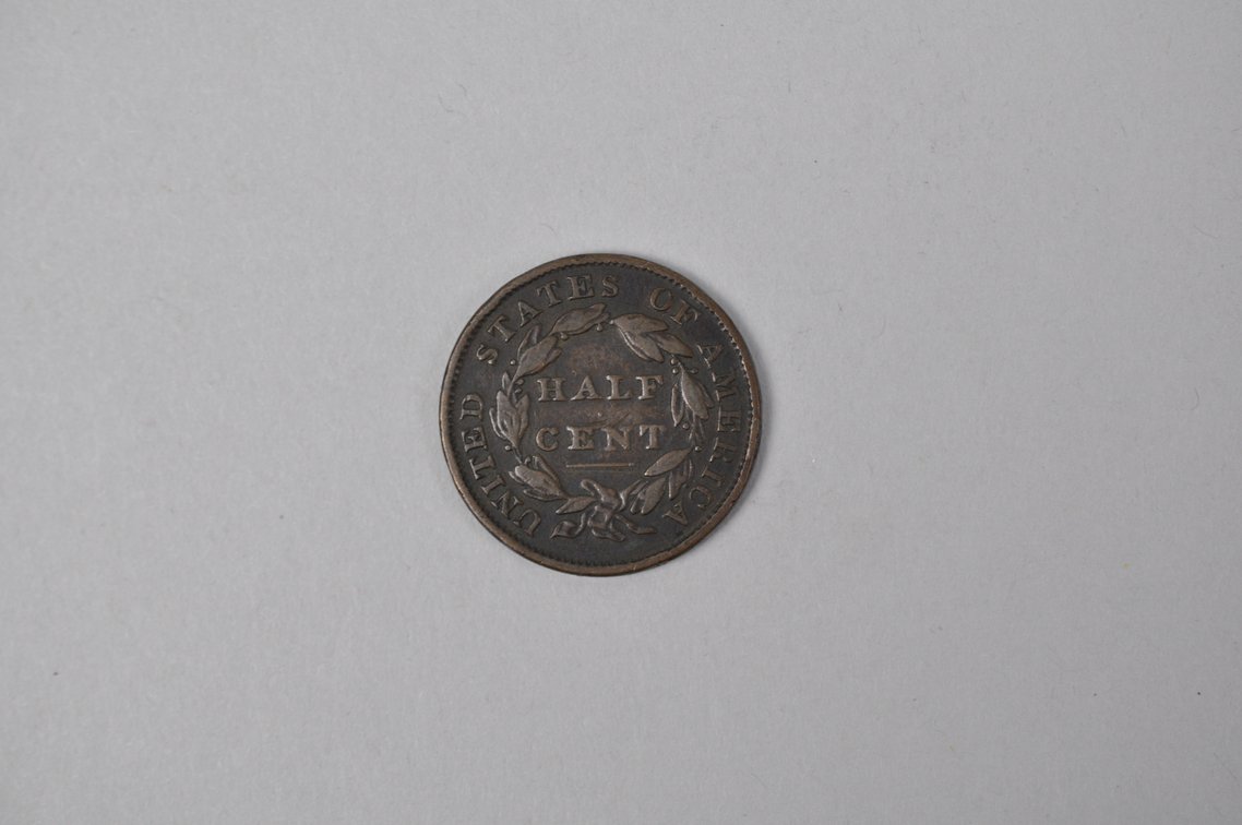 1834 Classic Head Half Cent, photo 3 of 4