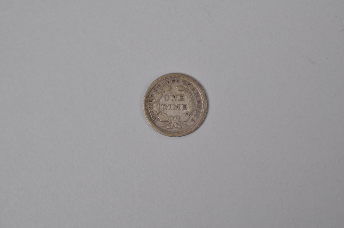 1853 Arrows Dime, photo 4 of 5