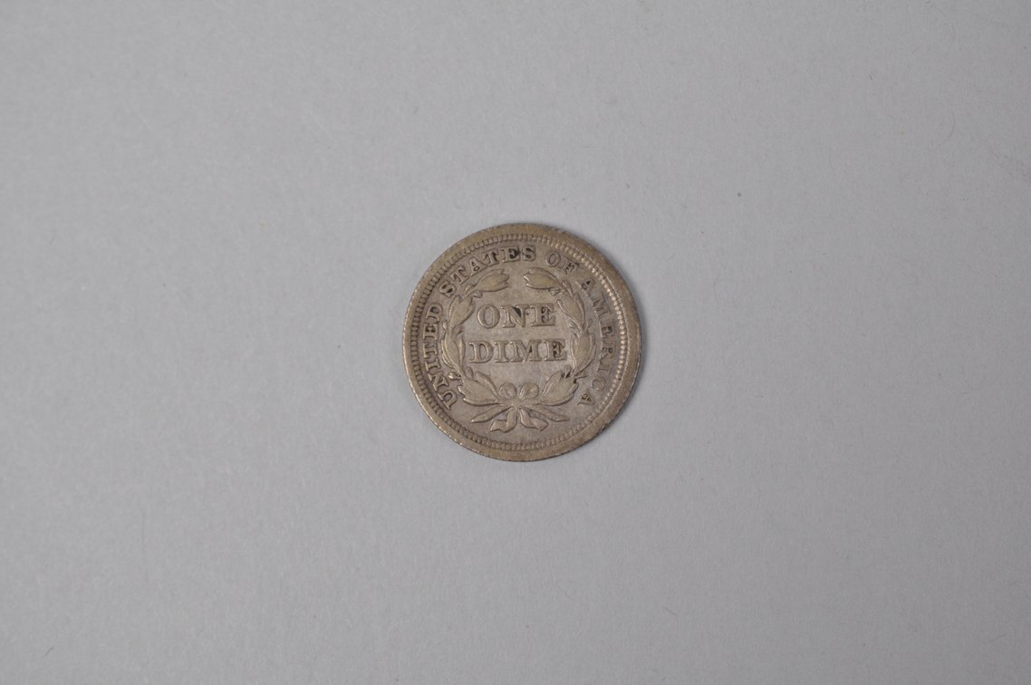 1853 Arrows Dime, photo 5 of 5