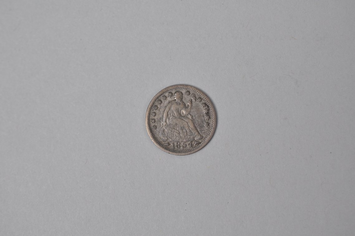 1854 Arrows Half Dime, photo 2 of 4