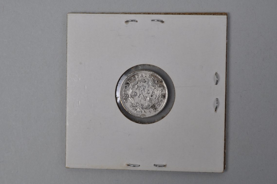 1838 Seated Liberty Half Dime With Stars, photo 4 of 4