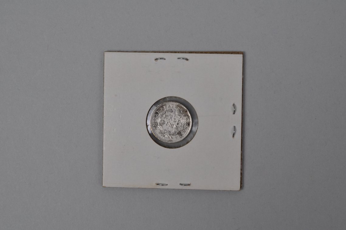 1838 Seated Liberty Half Dime With Stars, photo 3 of 4