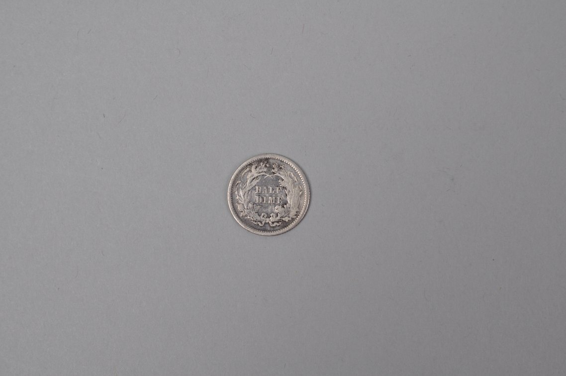 1862 Seated Liberty Half Dime, photo 4 of 5