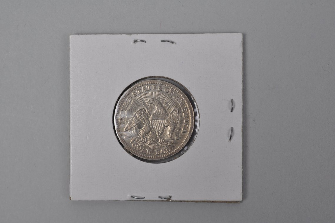 1853 Seated Liberty Quarter with Arrows and Rays, photo 4 of 5