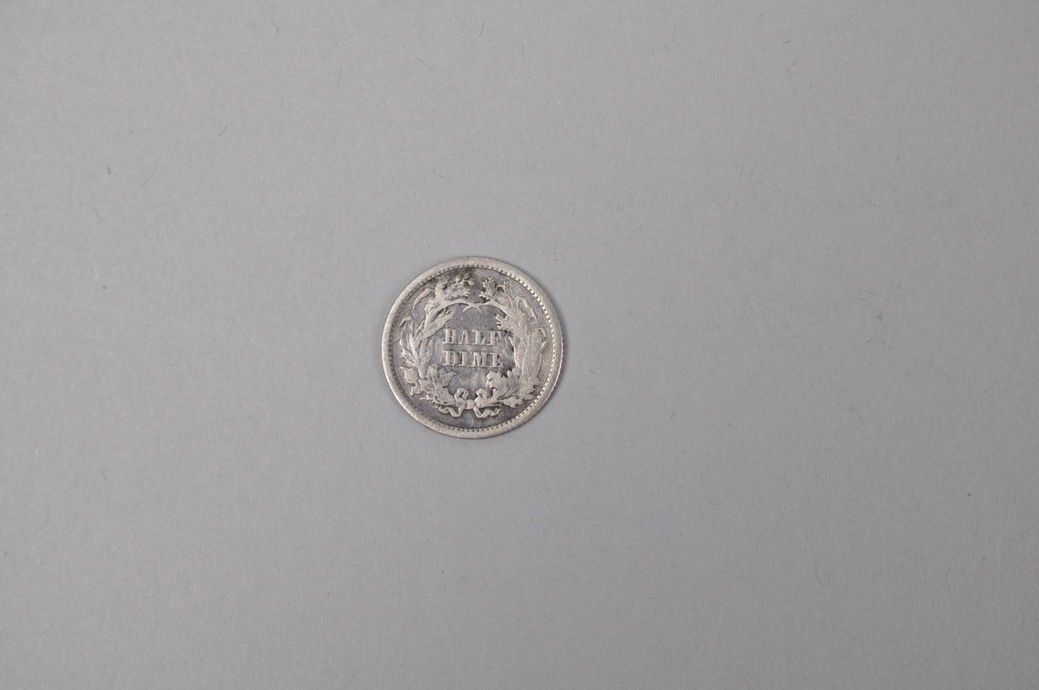 1862 Seated Liberty Half Dime, photo 5 of 5