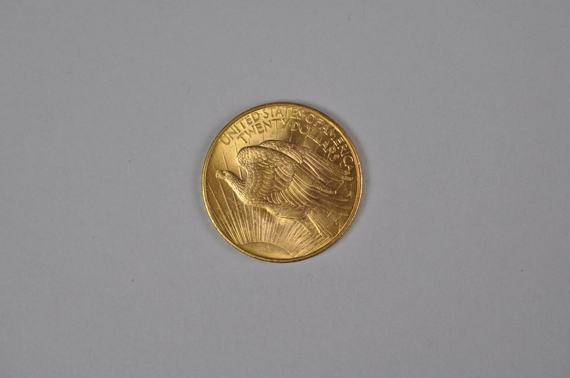 1908 No Motto SG Double Eagle Gold MS, photo 5 of 7