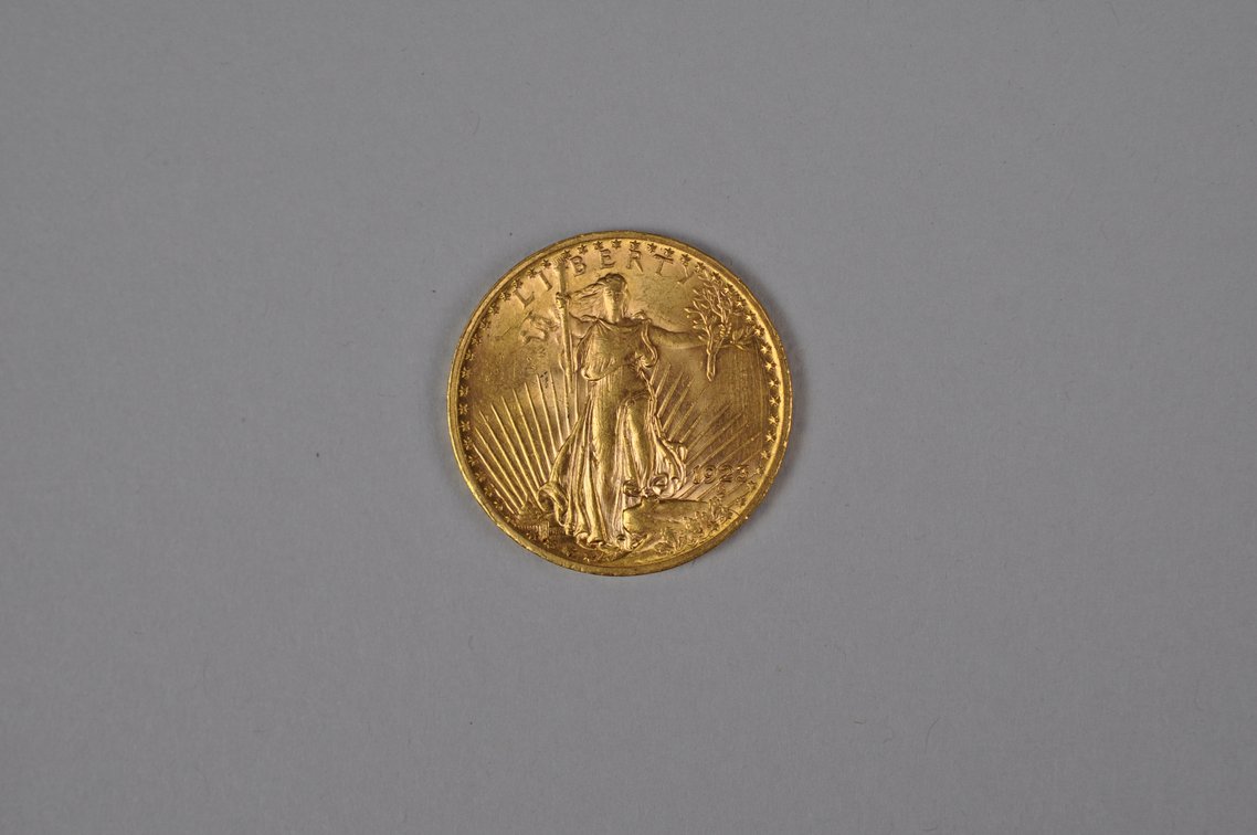 1923 SG Double Eagle Gold MS, photo 2 of 8