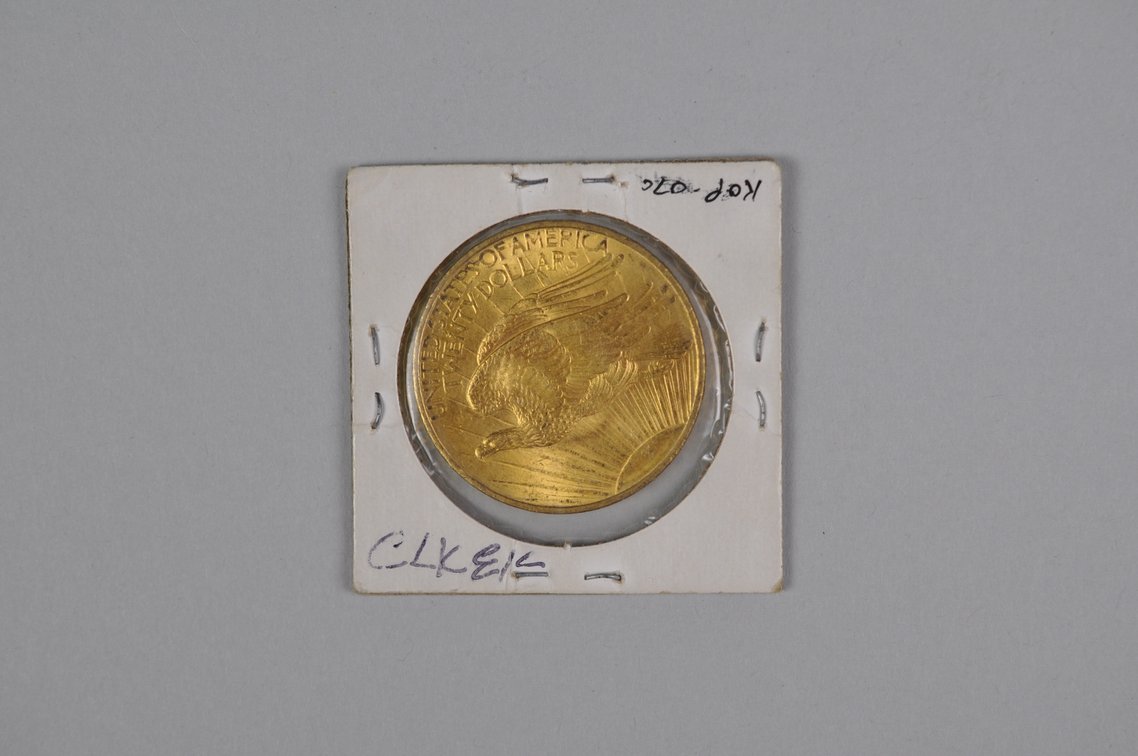 1908 No Motto SG Double Eagle Gold AU/MS, photo 4 of 5