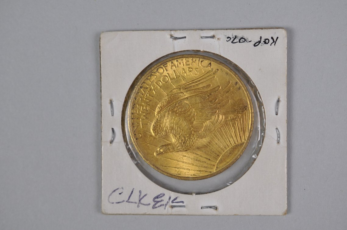 1908 No Motto SG Double Eagle Gold AU/MS, photo 5 of 5