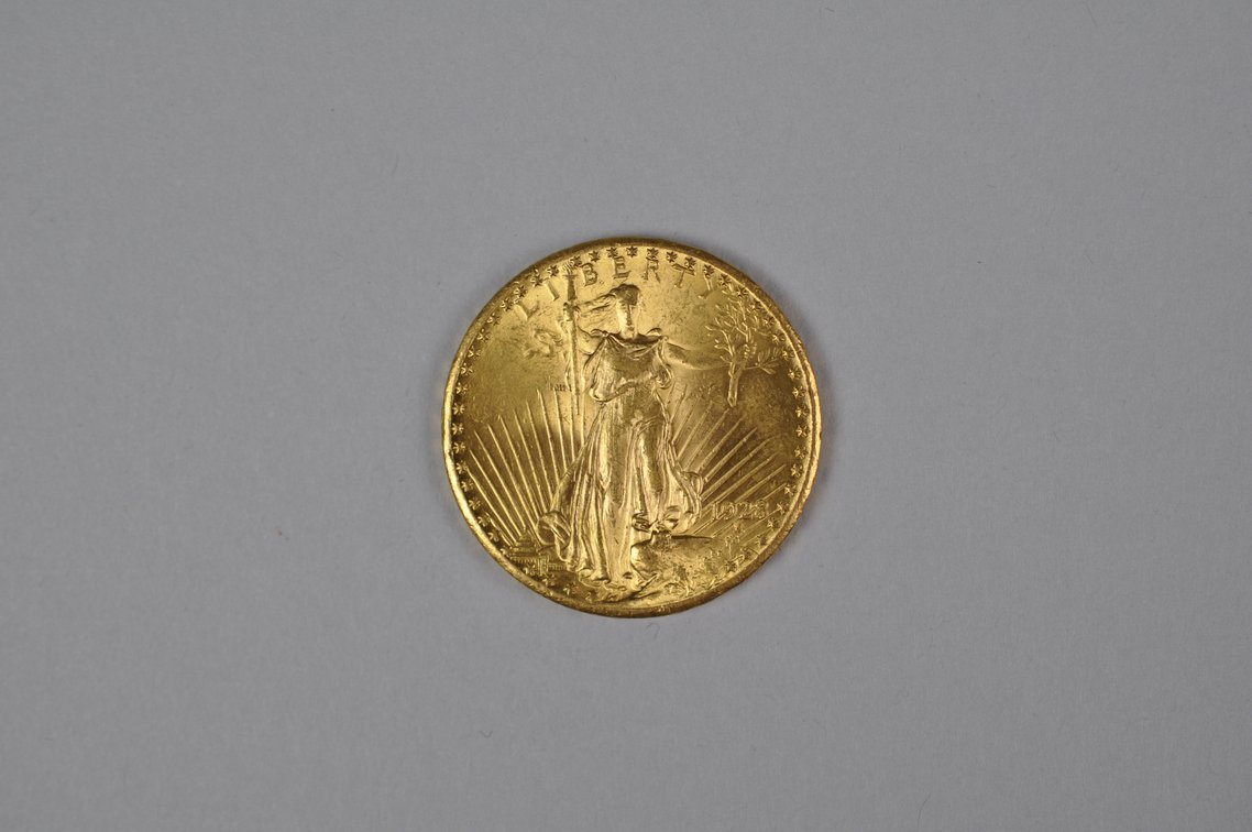 1928 SG Double Eagle Gold MS, photo 3 of 5