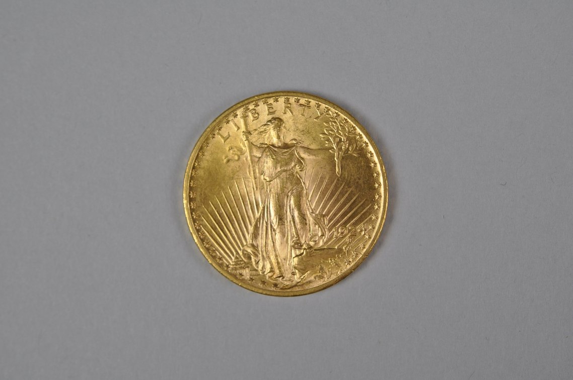 1924 SG Double Eagle Gold MS, photo 2 of 6