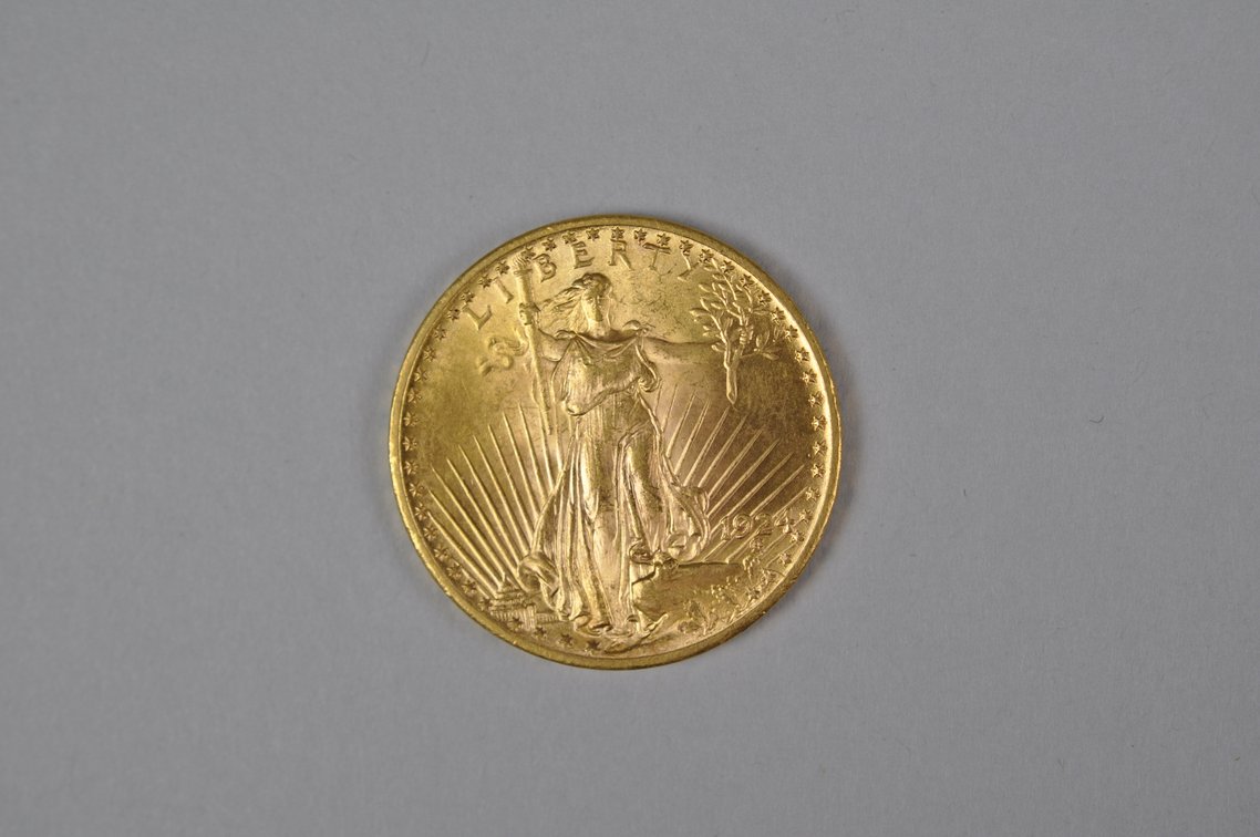 1924 SG Double Eagle Gold MS, photo 3 of 6