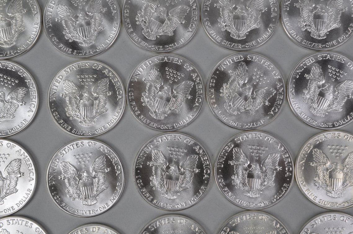 Green Mint Tube of 1986 American Silver Eagles, photo 8 of 9