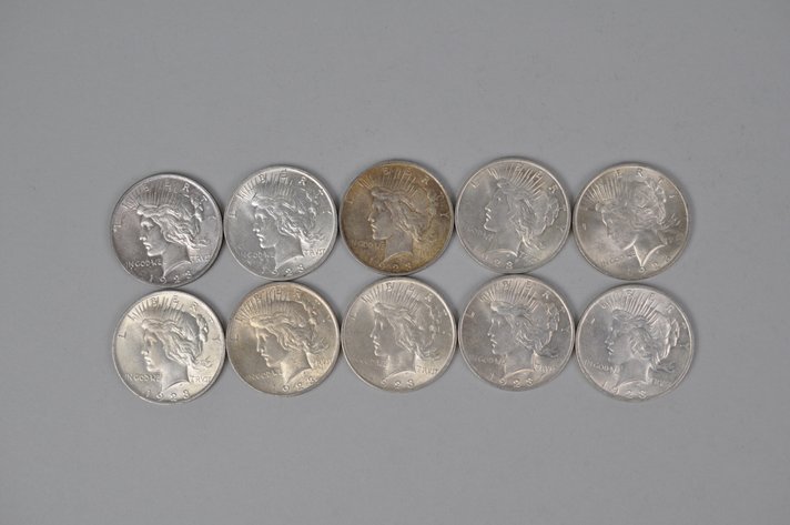 1923 Silver Peace Dollars