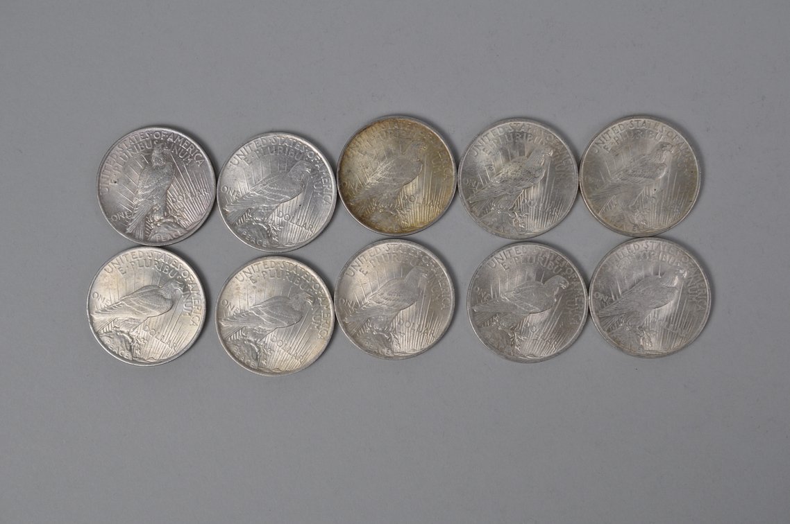 1923 Silver Peace Dollars, photo 5 of 8