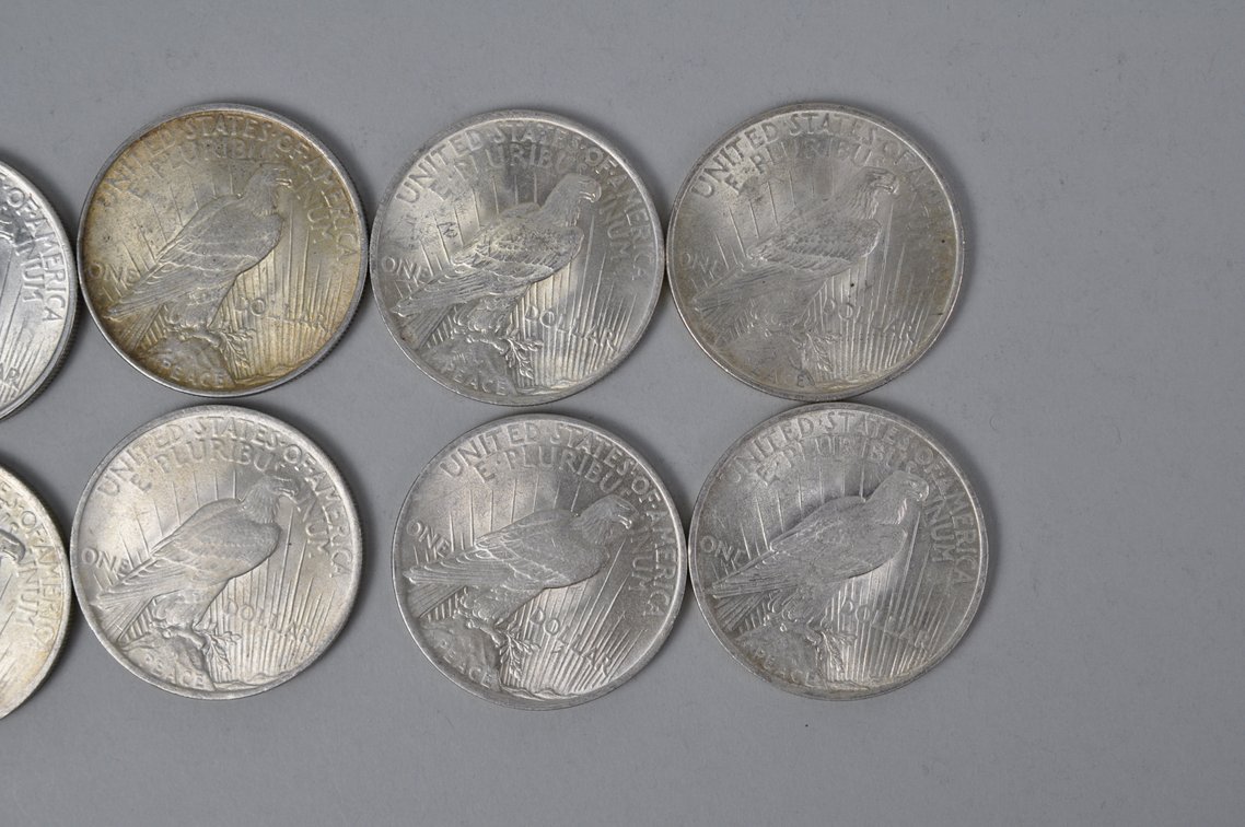 1923 Silver Peace Dollars, photo 8 of 8