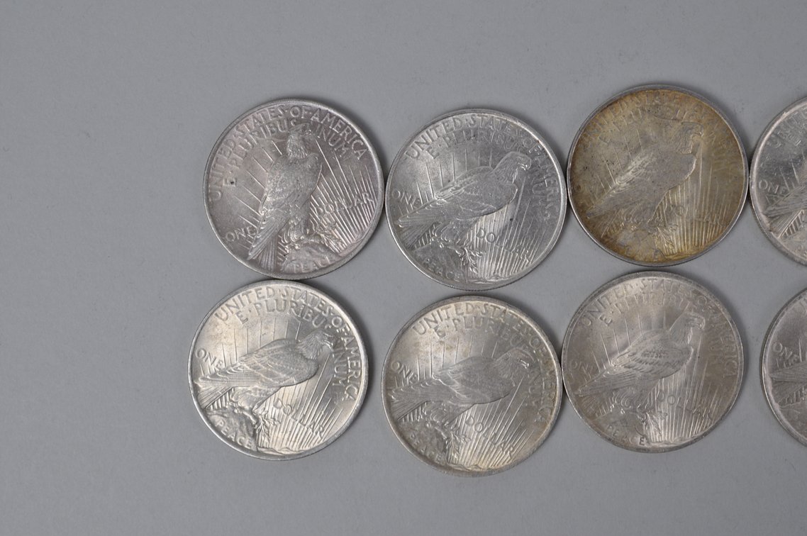 1923 Silver Peace Dollars, photo 6 of 8