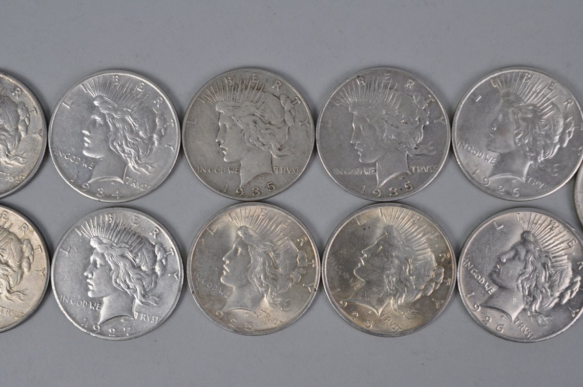 Silver Peace Dollars, photo 3 of 8
