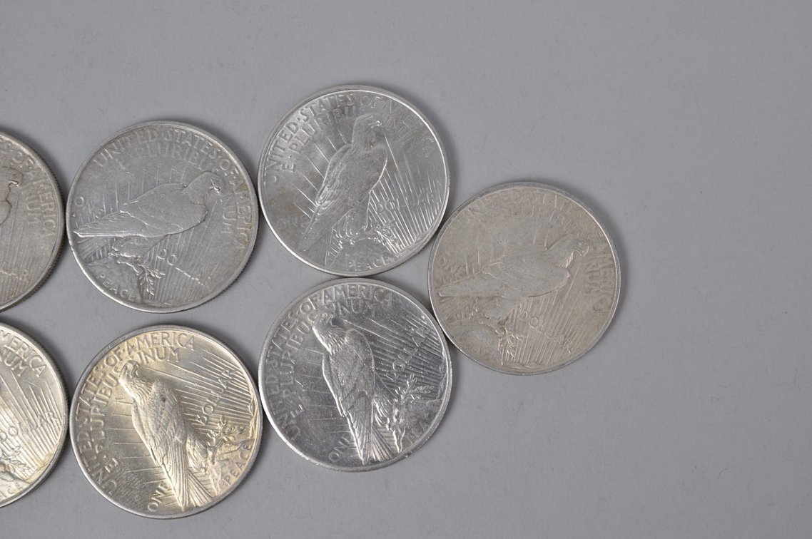 Silver Peace Dollars, photo 8 of 8