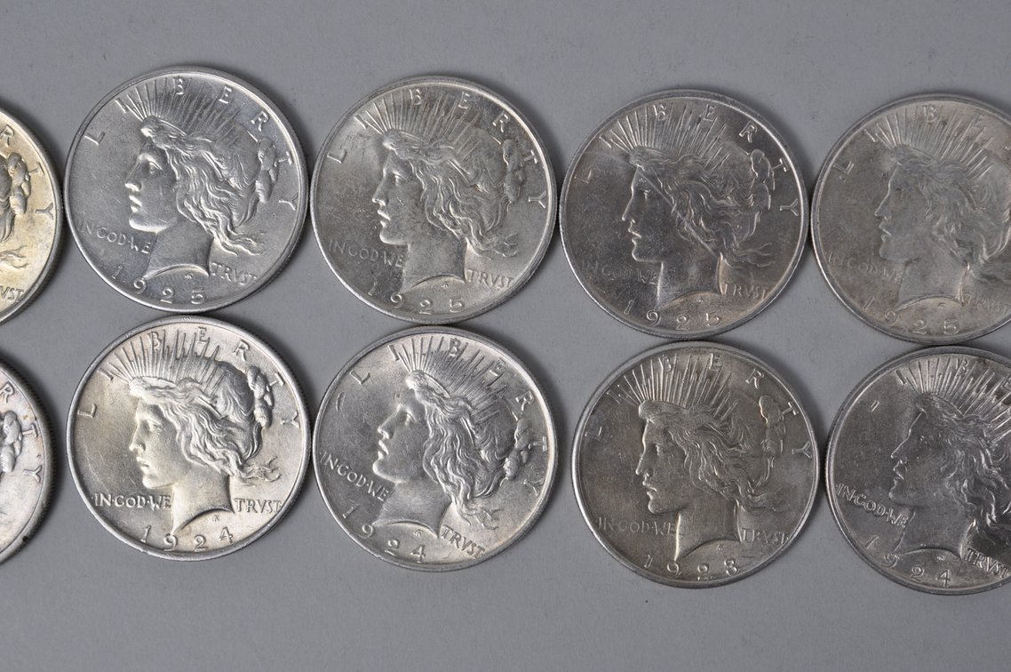 Silver Peace Dollars, photo 3 of 8