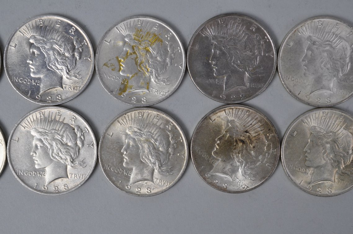 Silver Peace Dollars, photo 3 of 8