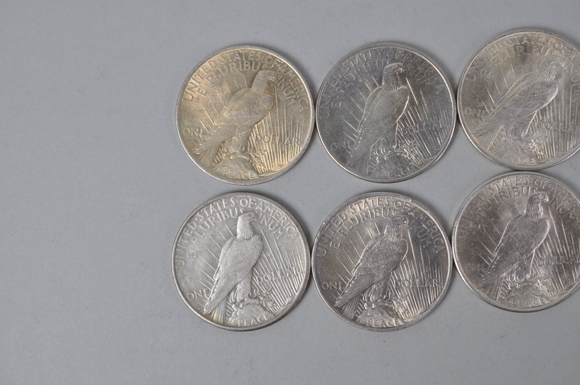 Silver Peace Dollars, photo 6 of 8