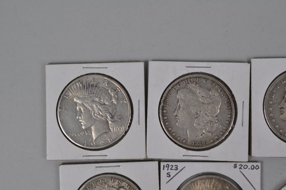Silver Morgan and Peace Dollars, photo 2 of 10