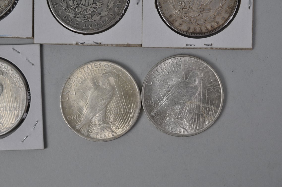 Silver Morgan and Peace Dollars, photo 9 of 10