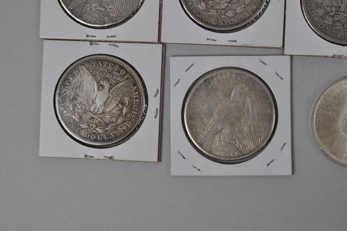 Silver Morgan and Peace Dollars, photo 10 of 10