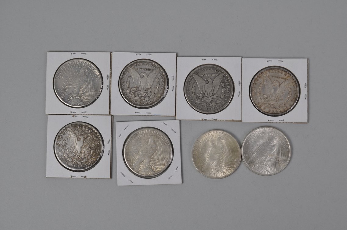 Silver Morgan and Peace Dollars, photo 6 of 10