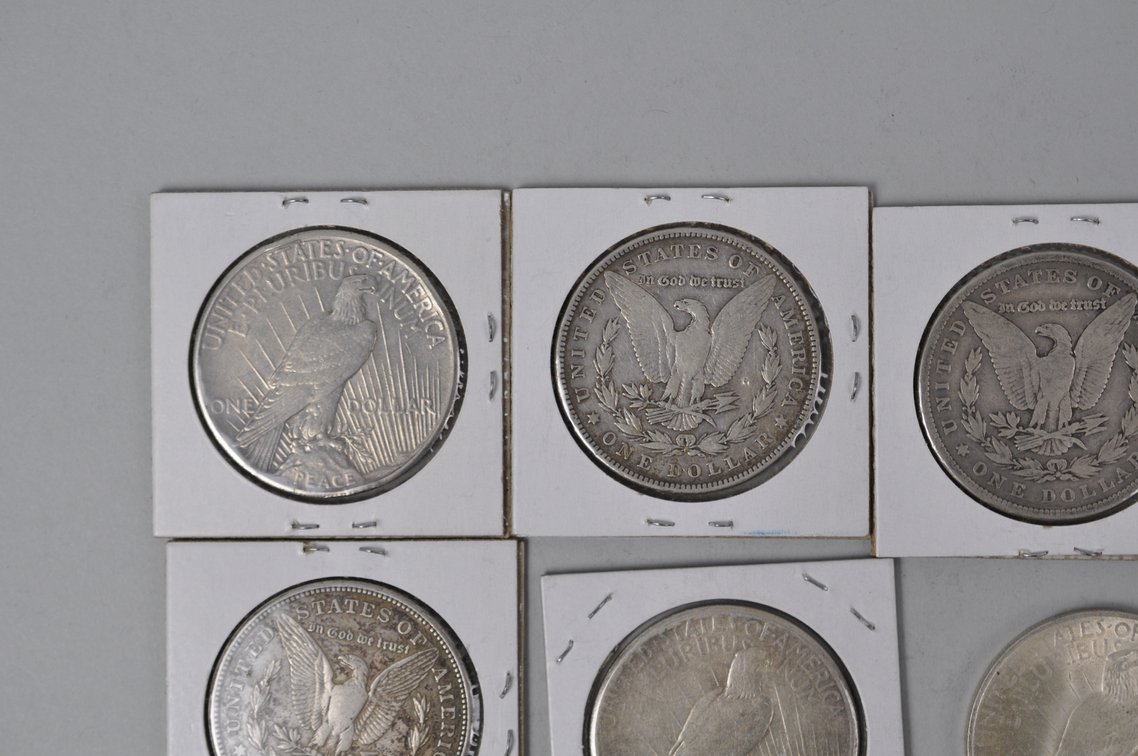 Silver Morgan and Peace Dollars, photo 7 of 10
