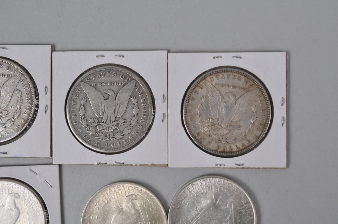 Silver Morgan and Peace Dollars, photo 8 of 10