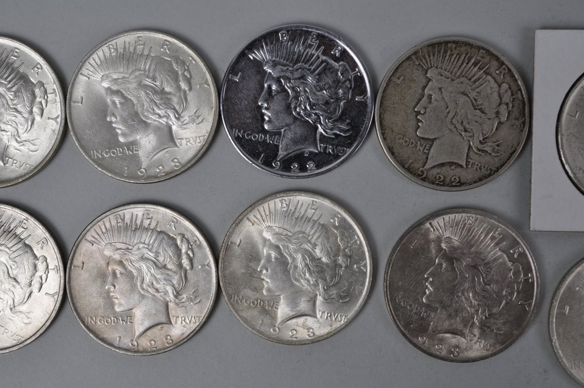 Silver Peace Dollars, photo 3 of 8