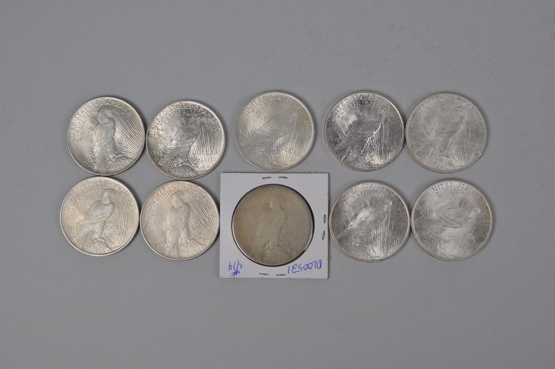 Silver Peace Dollars, photo 7 of 10